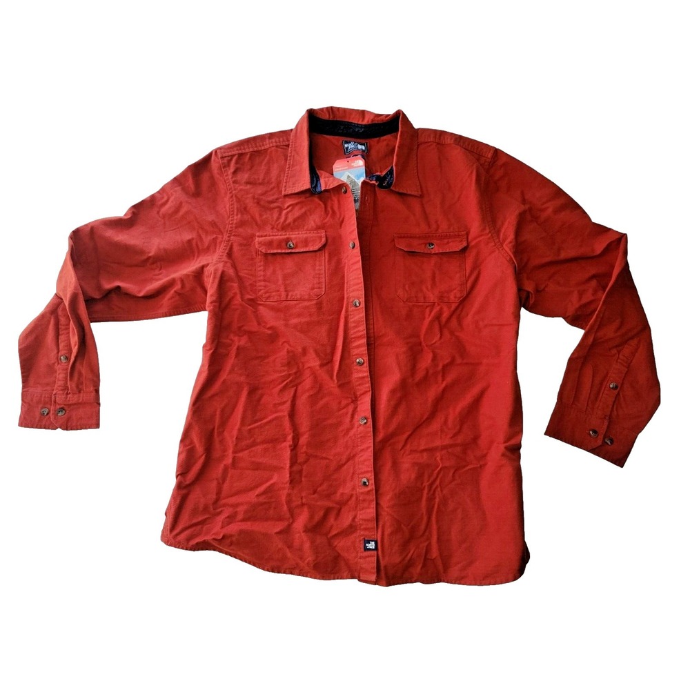 The North Face Men's XXL Shirt Outdoor Mtn Heritage Red Clay Long Sleeve NWT